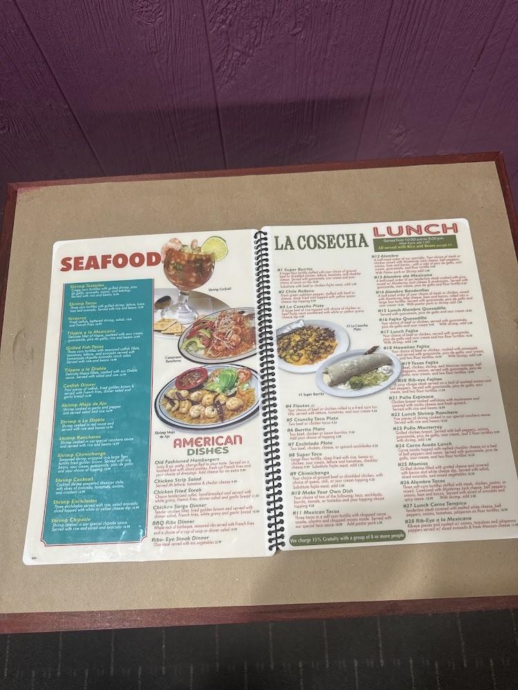 La Cosecha Mexican Bar & Grill Menu image 3